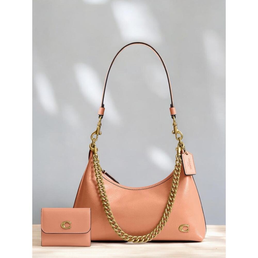 NWT Coach Glazed Juliet 25 Shoulder Bag & Leather Essential Card Holder